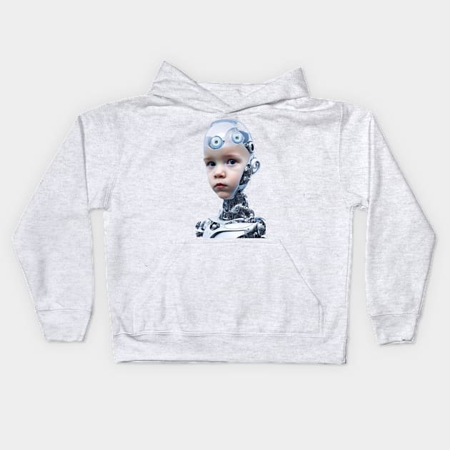 Choose Your Favorite Baby Robot Concept - Adorable and Futuristic Design Kids Hoodie by AmazinfArt